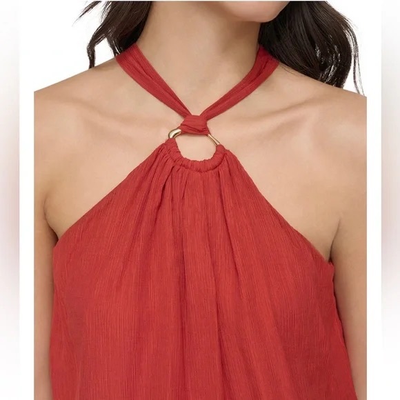 DKNY halterneck georgette blouse NWT - Picture 6 of 6